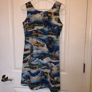 UNIQUE SUMMER VACATION DRESS SZ S